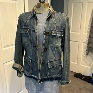 Super cute and unique Jean jacket